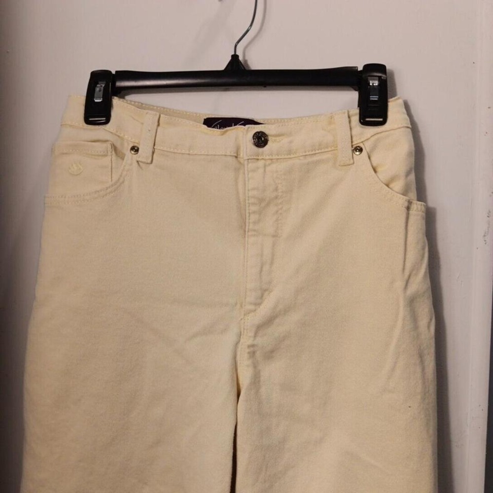 Gloria Vanderbilt Amanda (18S) Jeans Women's Short Stretch Yellow Straight Leg